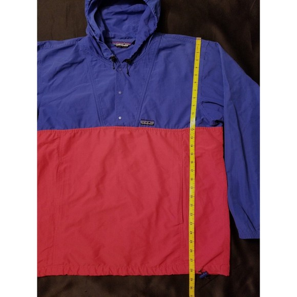 VTG 90s Patagonia Hoody Pullover Sailing 1/4 Snap Marsupial Jacket Men's Large - Picture 4 of 11